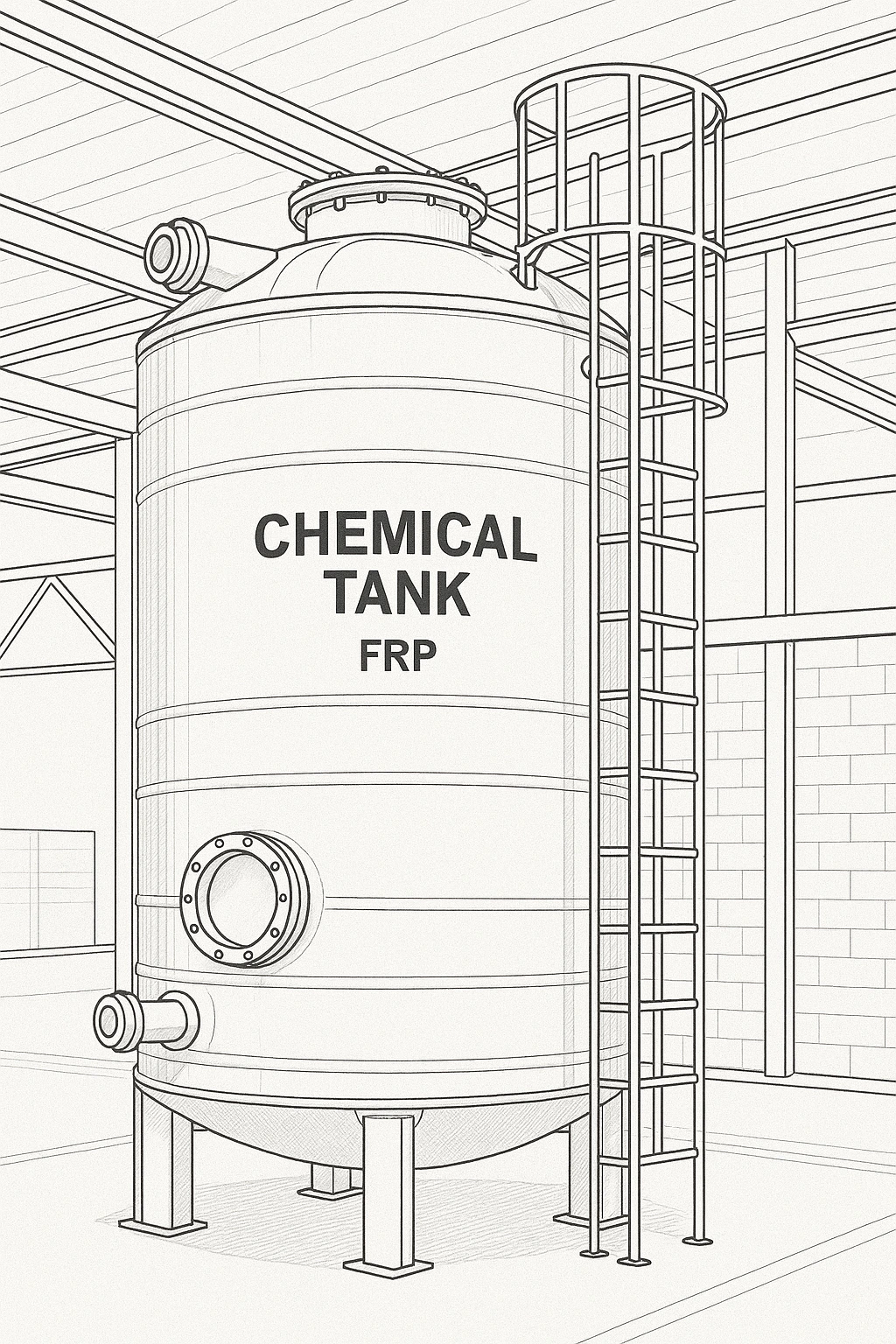FRP Chemical Tank tahan korosi produksi PT Bioklin Teknologi Cemerlang