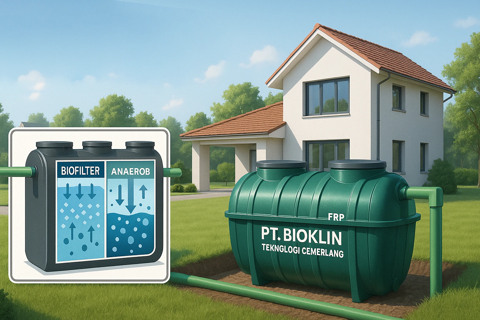 Septic tank bioteknologi modern produksi PT Bioklin Teknologi Cemerlang