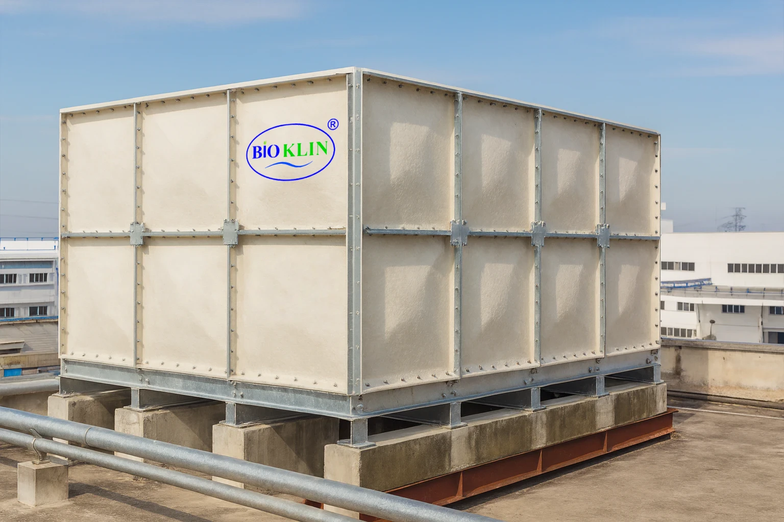 water tank panel FRP PT. Bioklin Teknologi Cemerlang untuk proyek industri besar