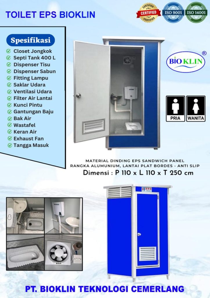 toilet portable, wc portable, mck portable, jual toilet portable, sewa toilet portable, harga toilet portable, harga wc portable, portable toilet, toilet portable EPS sandwich panel