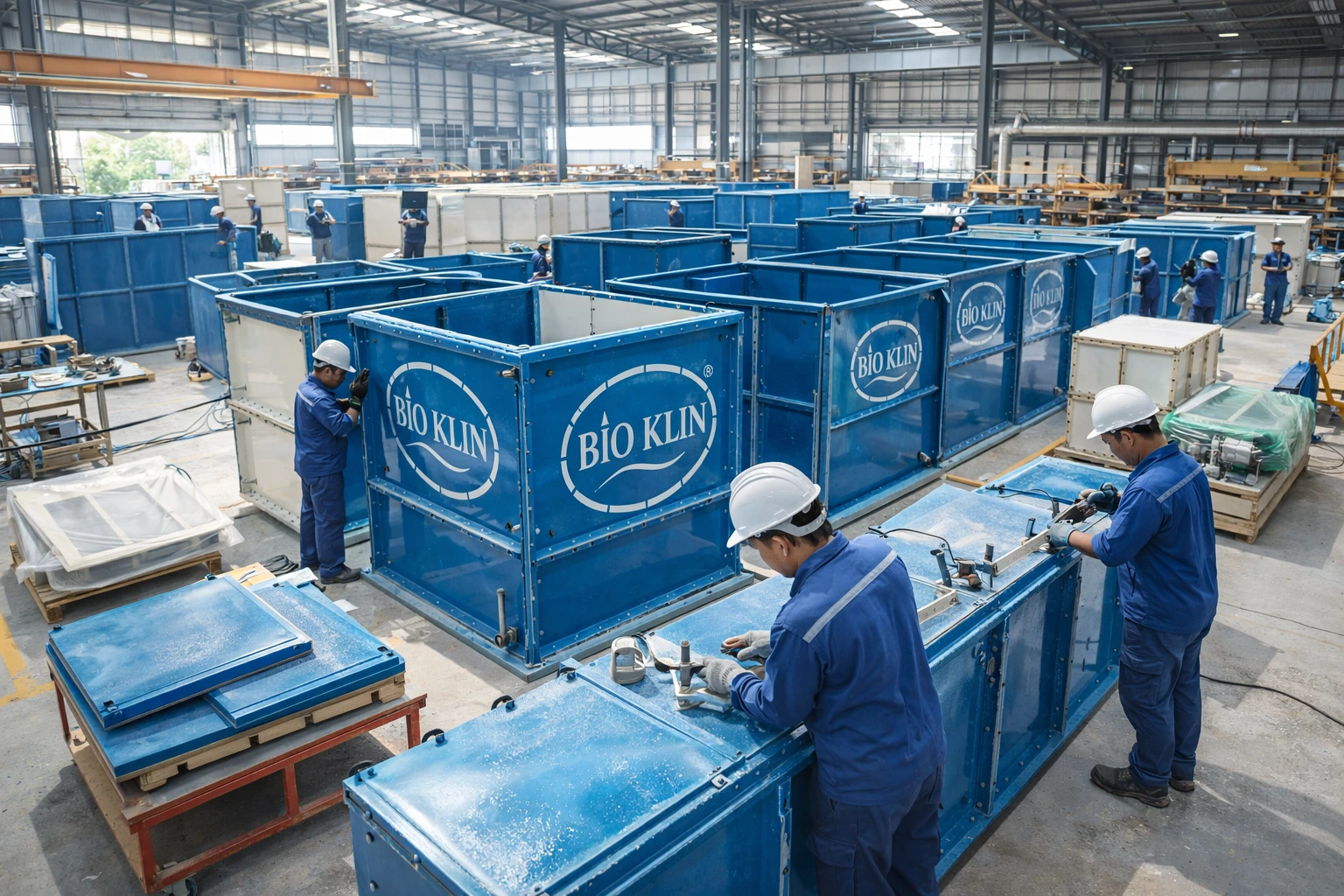 Pabrik tangki panel Indonesia PT Bioklin Teknologi Cemerlang
